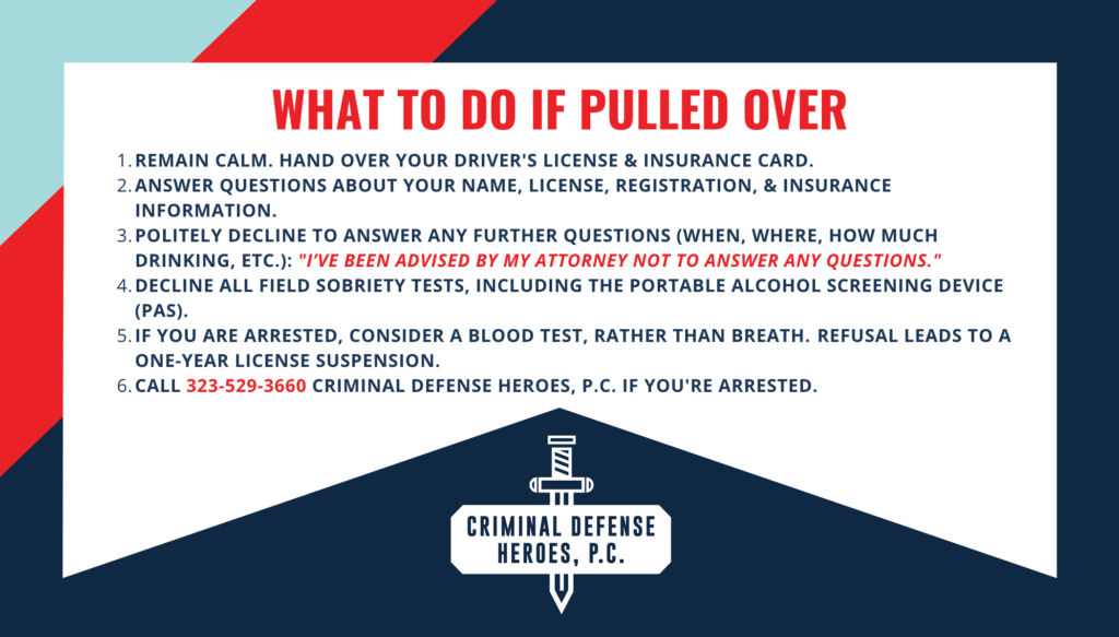 suspected of a dui card